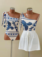 Body Ana Floresta Azul