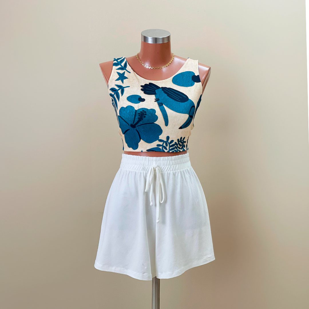 Cropped Aura Refúgio Azul