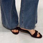 Sandália Tamanco Suede Miri