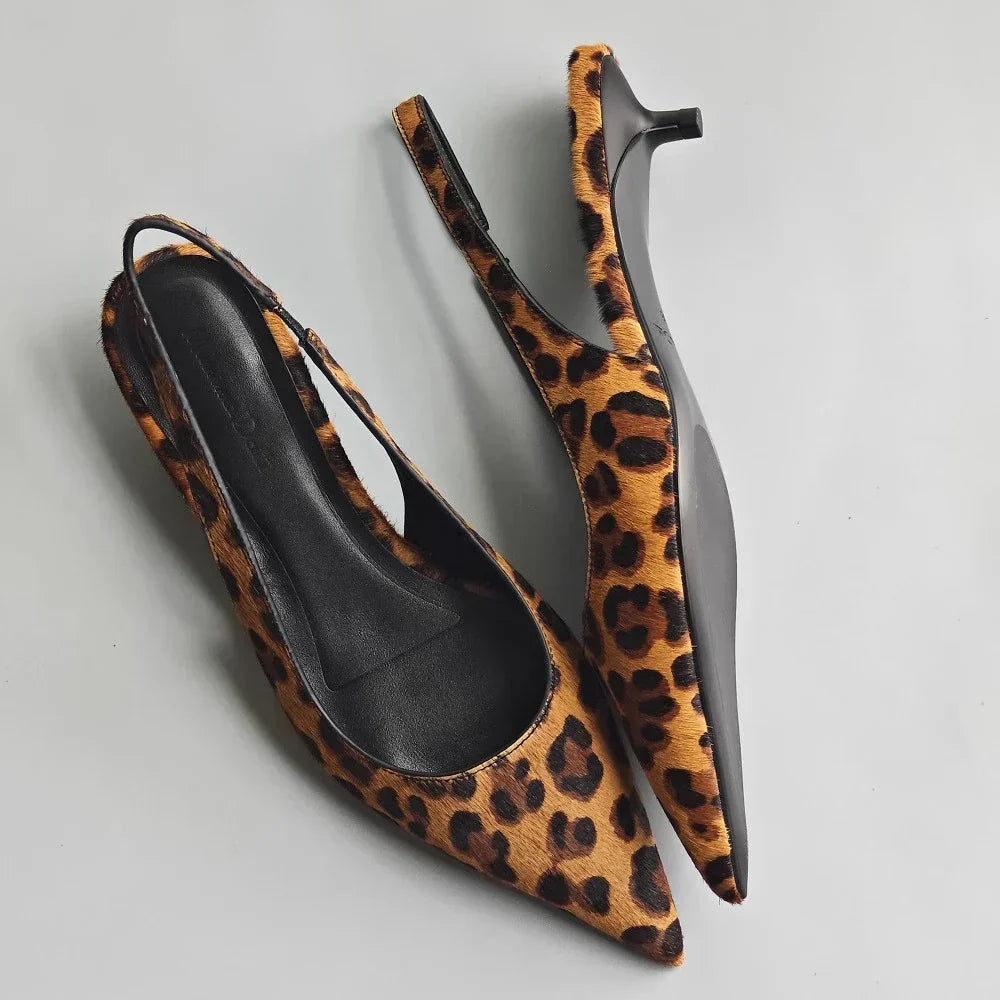 Sandália Scarpin Salto Onça - Ina