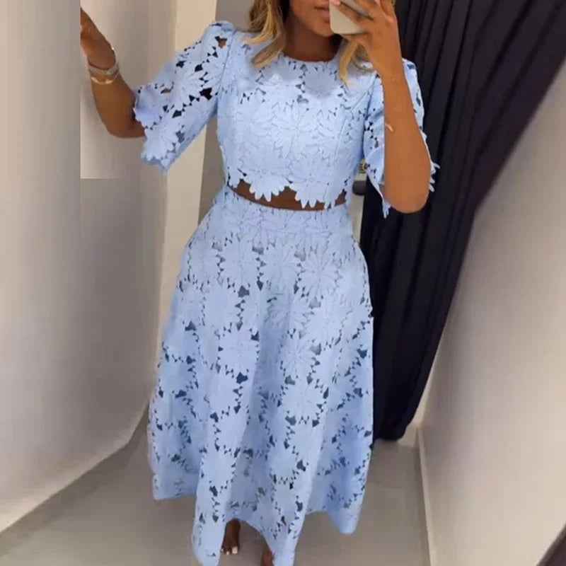 Conjunto de Renda Florido