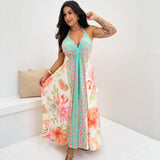 Vestido Longo Bruna Pétalas Encantadas