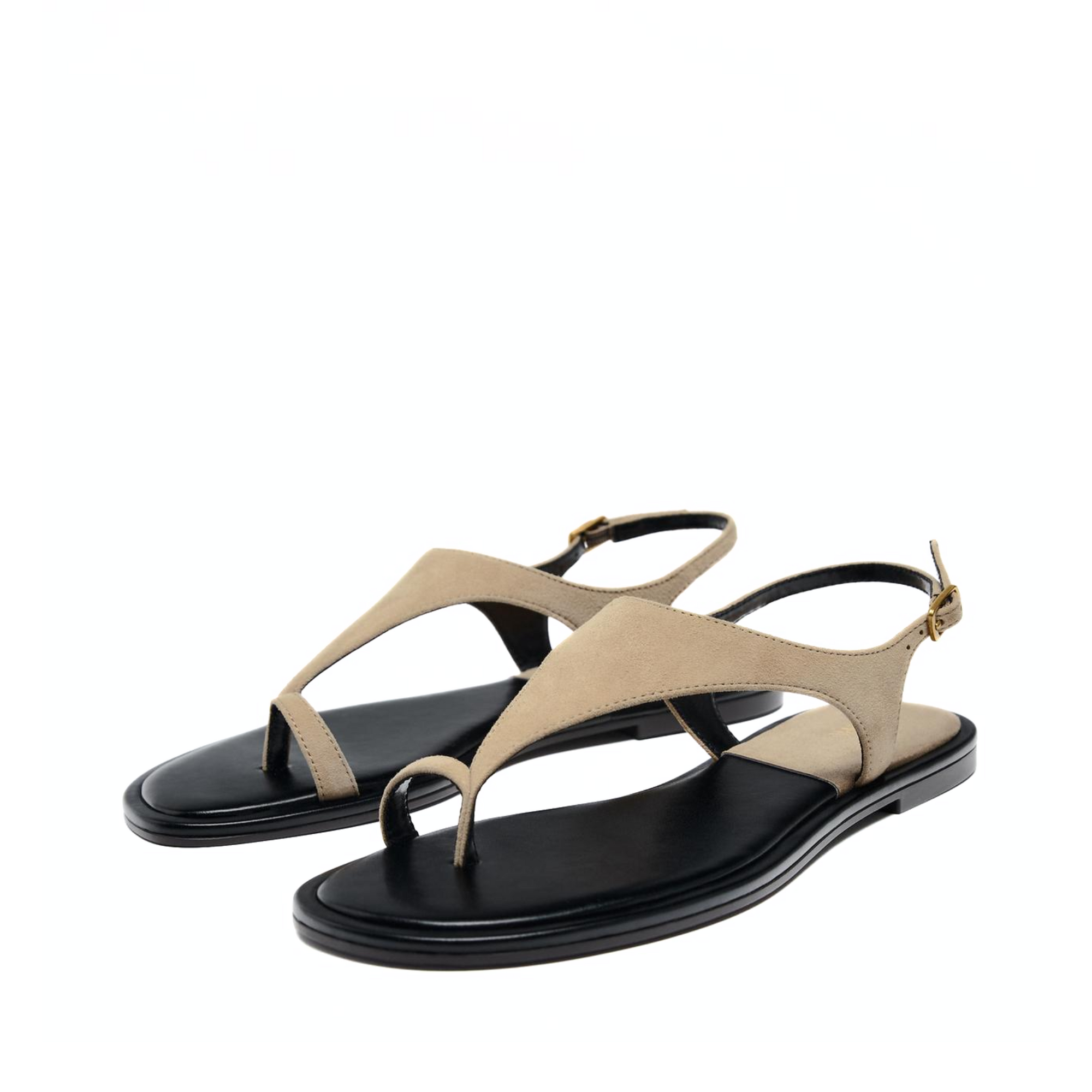 Sandália Rasteira Suede Vintage Tati