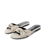 Sandália Couro Legítimo Rasteira Nó Noa